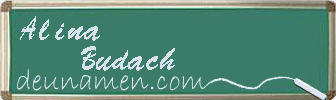Alina Budach Visitenkarte